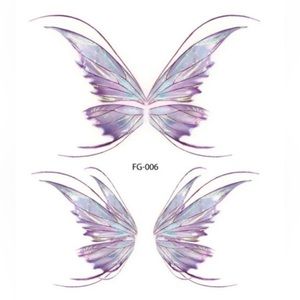 Butterly stickers for skin Wing Glitter Shiny fairy temporary Body Face Tattoo